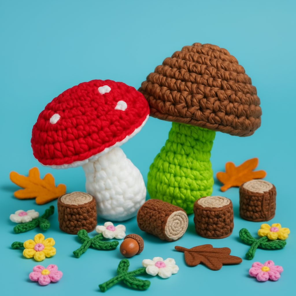 Mushroom Crochet Pack